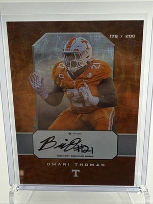 2024 ONIT #S-19, OMARI THOMAS RC /200 Auto Autograph Tennessee Volunteers VOLS