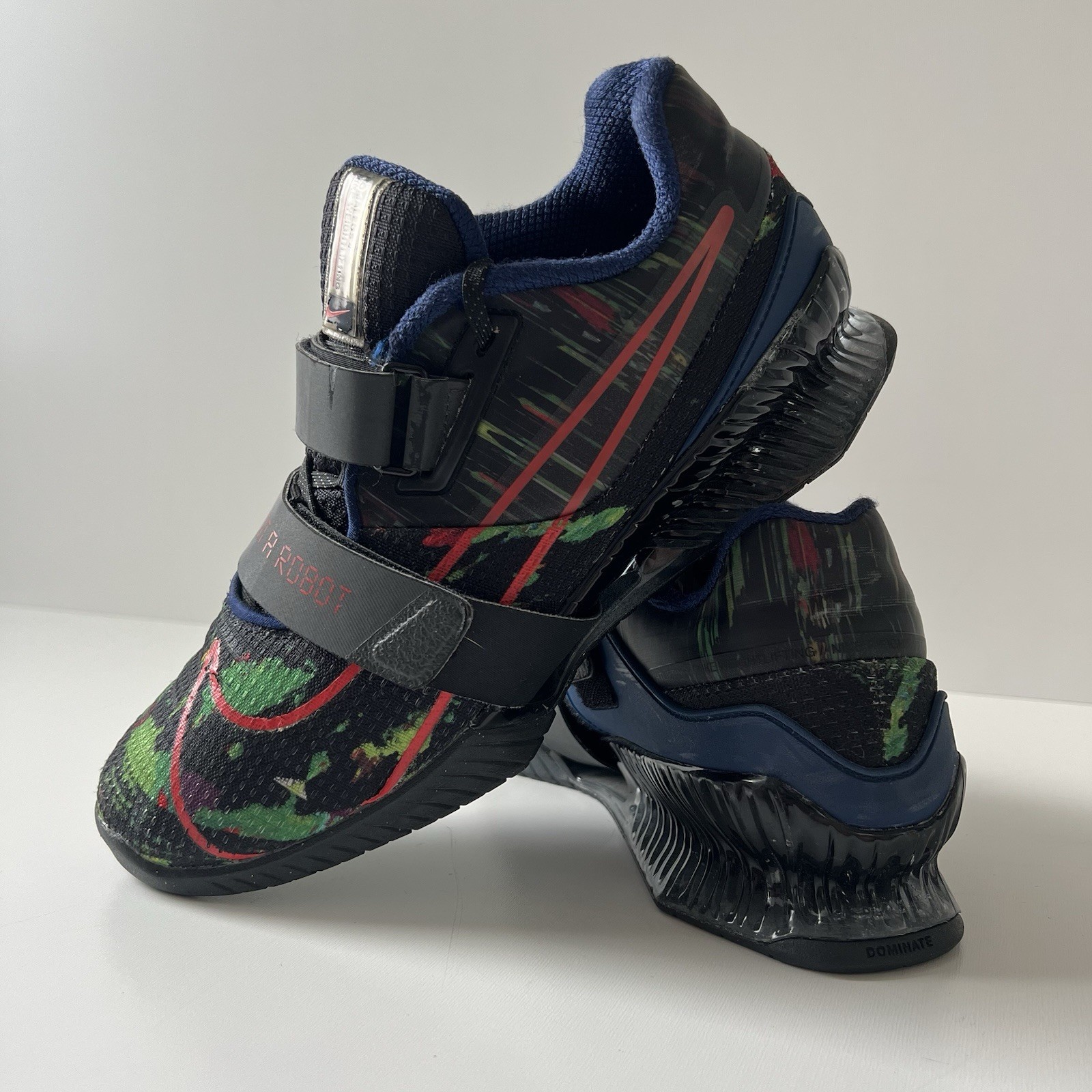 💥RARE💥 Nike Romaleos 4 AMP “I Am Not A Robot" Lifters Men's Size 10 / 44 image 7