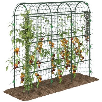 Outsunny 183 cm hohes Gartenspalier für Kletterpflanzen Outdoor
