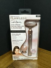 Finishing Touch Flawless Contour Vibrating Facial Roller and Massager - Rose...