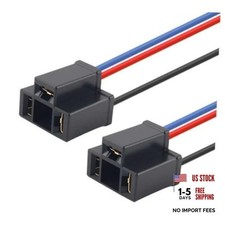 2PCS H4 Headlight Connector,3-Pin Female Headlight Pigtail Connector with