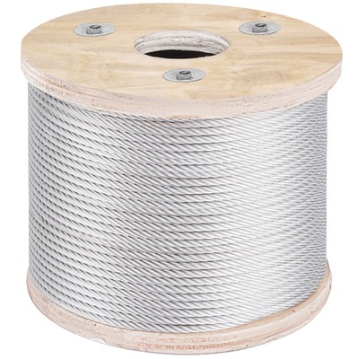 VEVOR 304 Stainless Steel Wire Rope Cable, 3/16'', 7x19, 250 ft reel