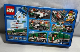 NEW NIB LEGO CITY Grand Prix Truck 60025 Rare Sealed Retired Minifigures