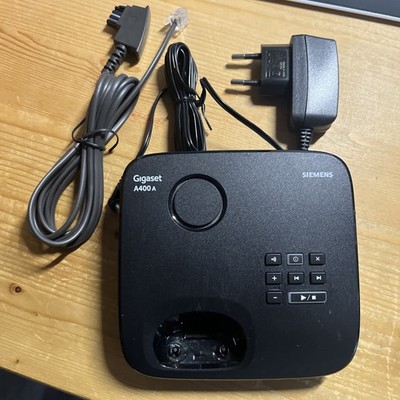 Gigaset A400A Basisstation inkl. Anrufbeantworter+Netzteil+Kabel