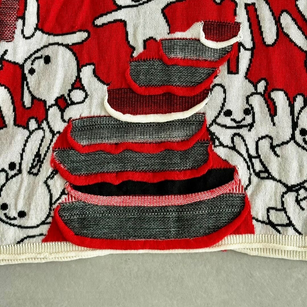 CUNE Cardigan Distressed Damage Processing Size 3… - image 13