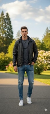 Helly Hansen Black Windbreaker Jacket Sze Large Removable Hood Outdoors Packable