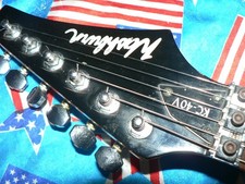 Stunning Late 80s Classic Washburn Kc40v In Black, Over 35 Years Old Rare !