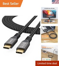 6Ft USB C 3.2 Monitor Cable - 4K 60Hz Display, 20Gbps Transfer  100W Charging