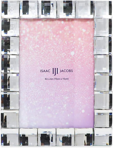 Decorative Sparkling Jewel Picture Frame Photo Display & Home Décor (4X6, Clear) - Picture 2 of 7