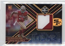 2022 Limited Rookie Gold Spotlight 29/75 Tyrion Davis-Price #128 Patch Auto 03xg