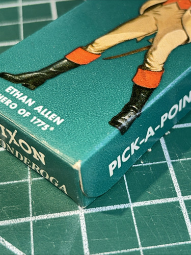 Vintage Dixon Ticonderoga Blei #1388 #2 10 Bleistifte in grüner Box Ethan Allen - Bild 6 von 14
