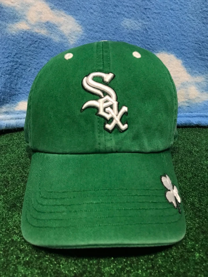 Chicago White Sox шляпа один SIze ' 47 бренд St Patricks зеленый крышка с ремешком H9 - Изображение 2 из 4