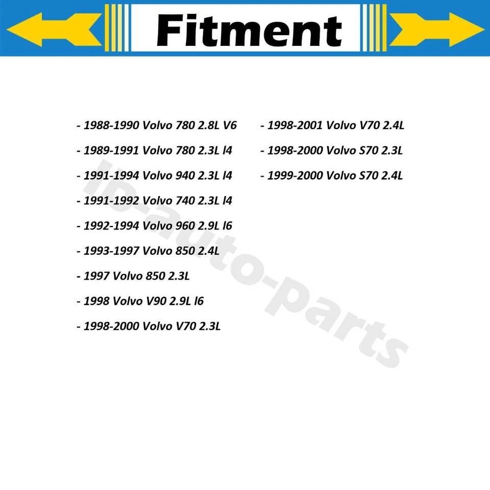 Manguera de freno delantera Sunsong 2x para Volvo 940 1991-1994 2,3 L Foto 2 de 4