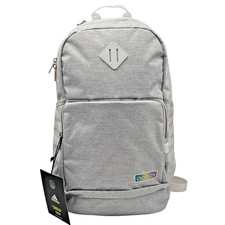 Adidas Classic 3S 4 Backpack Fits 16" Laptop Jersey White Gray Rainbow 20X16X6"