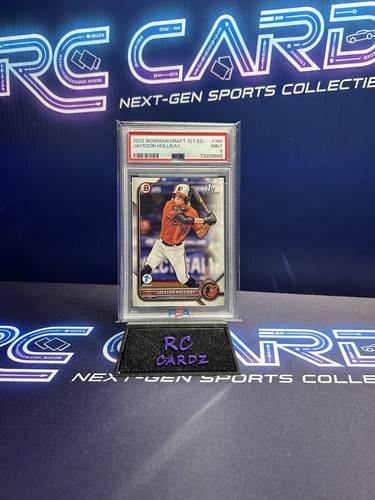 Bowman PSA 9 1st Bowman 2022 Draft 1st Edition Jackson Holliday #168 Orioles