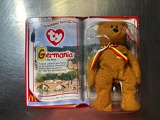 Ty Beanie Baby International Bears Ii Germania Bear Mcdonalds Stuffed Animal NIP