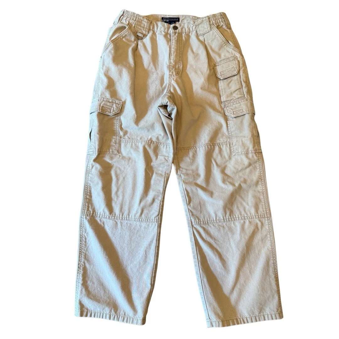 5.11 Tactical Series Men’s Cargo Pants Khaki Cotton 32x30 Style 74251 Utility