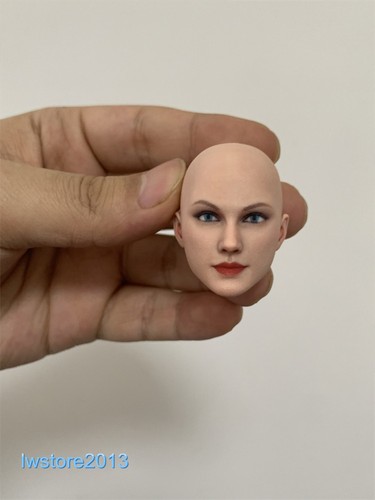 1/12 Head Sculpt Beauty Girl Bald Carved For 6" Female Action Figure Body Toys - Picture 2 of 12