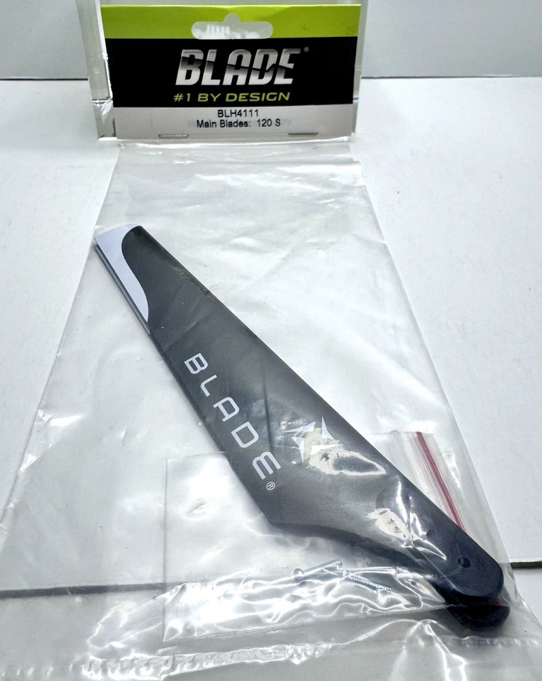 BLADE Main Blades 120 S #BLH4111 New in Package Replacement Helicopter Parts - Image 2 of 4