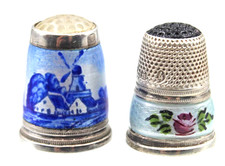 Vintage Sterling Silver 925 Thimble Lot of 2 ...