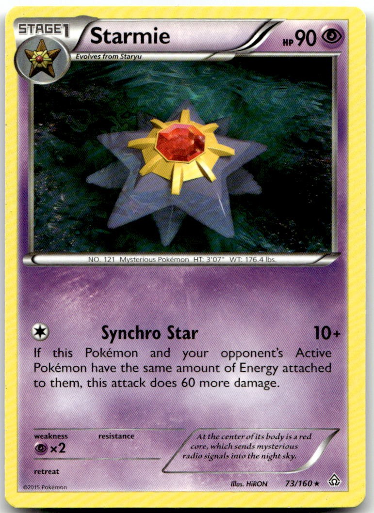 Starmie 73/160 Rare Primal Clash Pokemon Near Mint