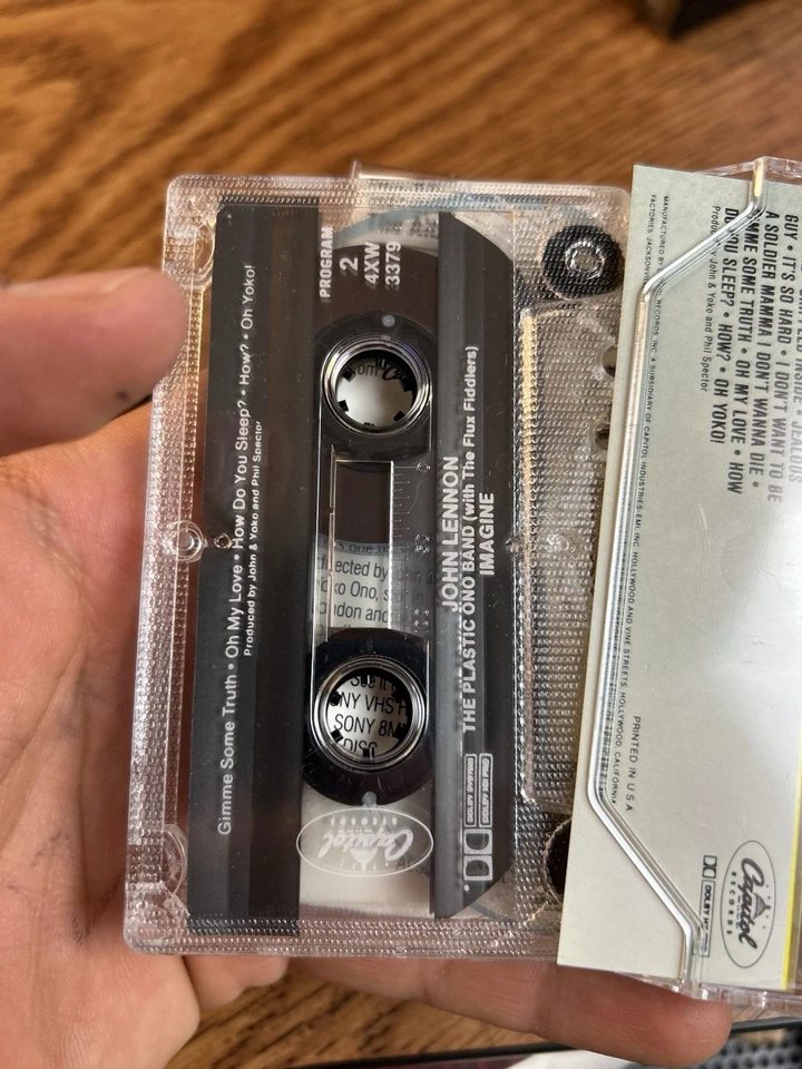 John Lennon Imagine Cassette Capitol Apple 4XW-3379 Remastered - Image 4 of 4
