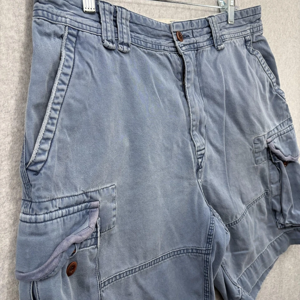 Pantalones Cortos de Carga Polo Ralph Lauren Para Hombres 34 Azul Algodón Utilitario Múltiples Bolsillos Foto 4 de 4
