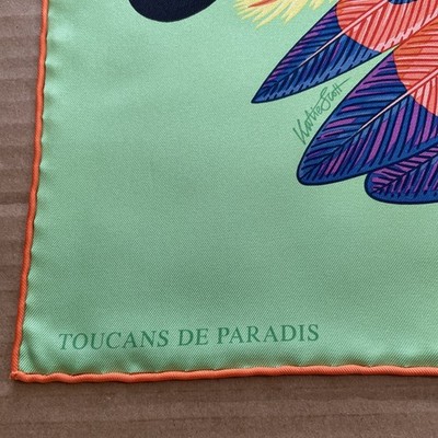 Hermes Silk Scarf Birds Carre 90 Toucans De Paradis | eBay