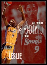 1999-00 Skybox Hoops WNBA Second Team Lisa Leslie #8 AW D