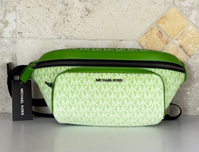 Michael Kors Cooper Large Utility Belt Bag Sling Pack MK Ombre