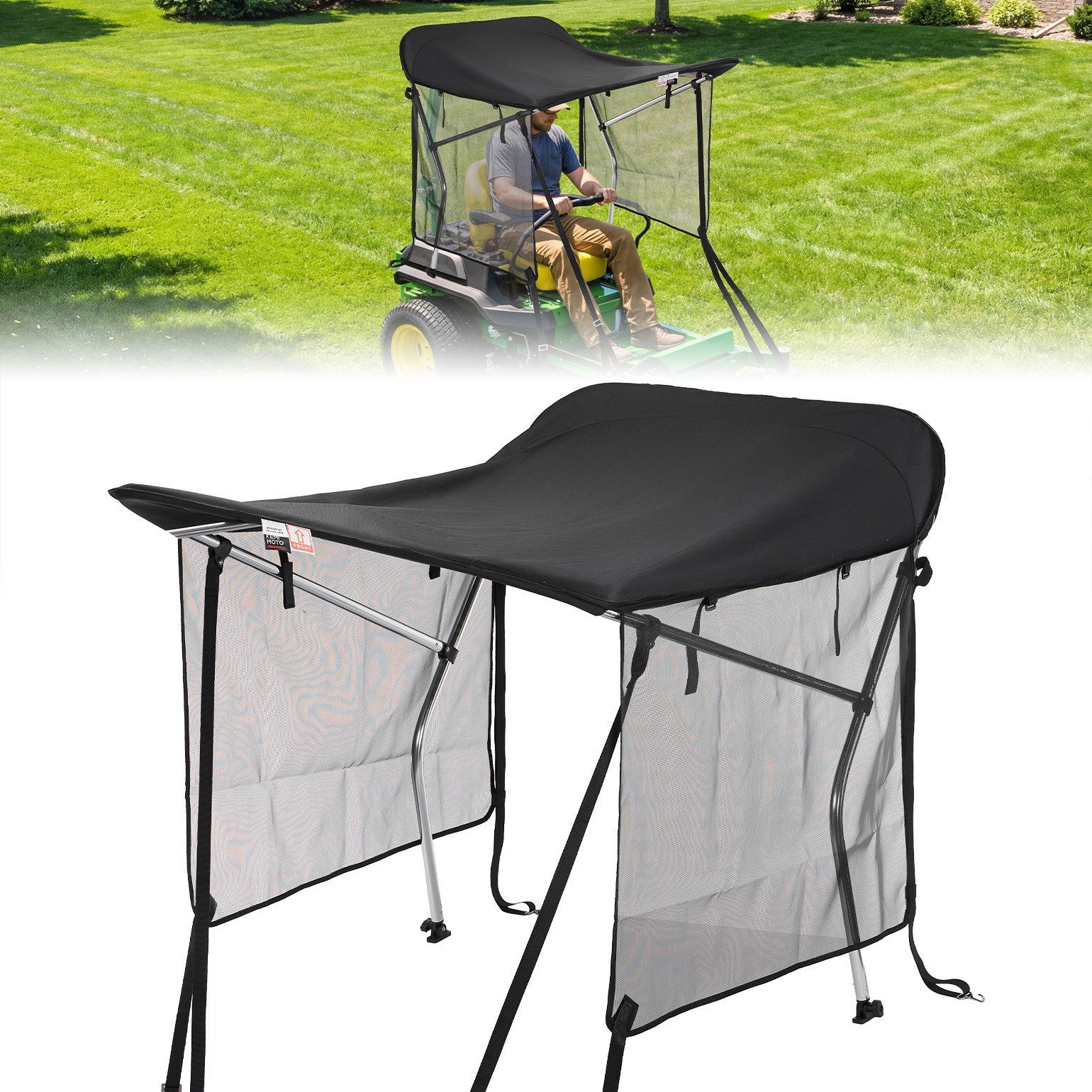 For Zero Turn Lawn Mower Sun Shade Canopy Sunshade For John Deere Cub Cadet Troy