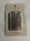 THE ROYAL MINT  The Gothic Crown 1oz Silver Bar .999 in offical blister