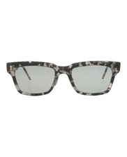 Thom Browne Unisex Square/Rectangle Grey Tortoise Grey Fashion Designer Eyewear