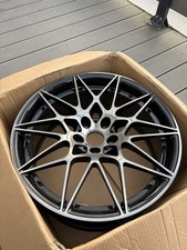 666M 20” GENUINE BMW M3 M4 FRONT ALLOY WHEEL BLACK TRANSLUCENT SHADOW 8090192
