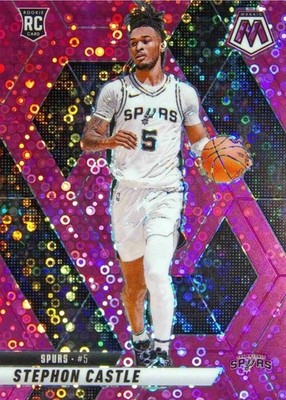 Stephon Castle 2024-2025 Panini Mosaic #236 RC Fast Break Pink*Pink Disco* /20 