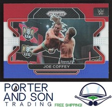 Joe Coffey 2022 Panini Prizm WWE Red, White and Blue Prizm Wrestling Card
