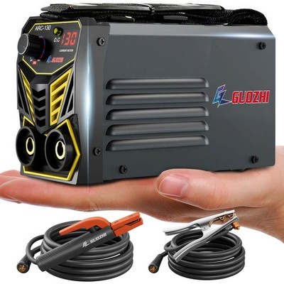 Mini Portable Stick Welder 110V 130A ARC MMA Inverter Machine with Display