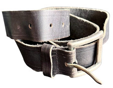 Joed Classic Handmade X DDCLAB Black Embossed Vintage wide Belt