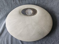 Vintage MCM Mid Century Modern Made In USA Beige Oval Bathroom Scale Works GVC