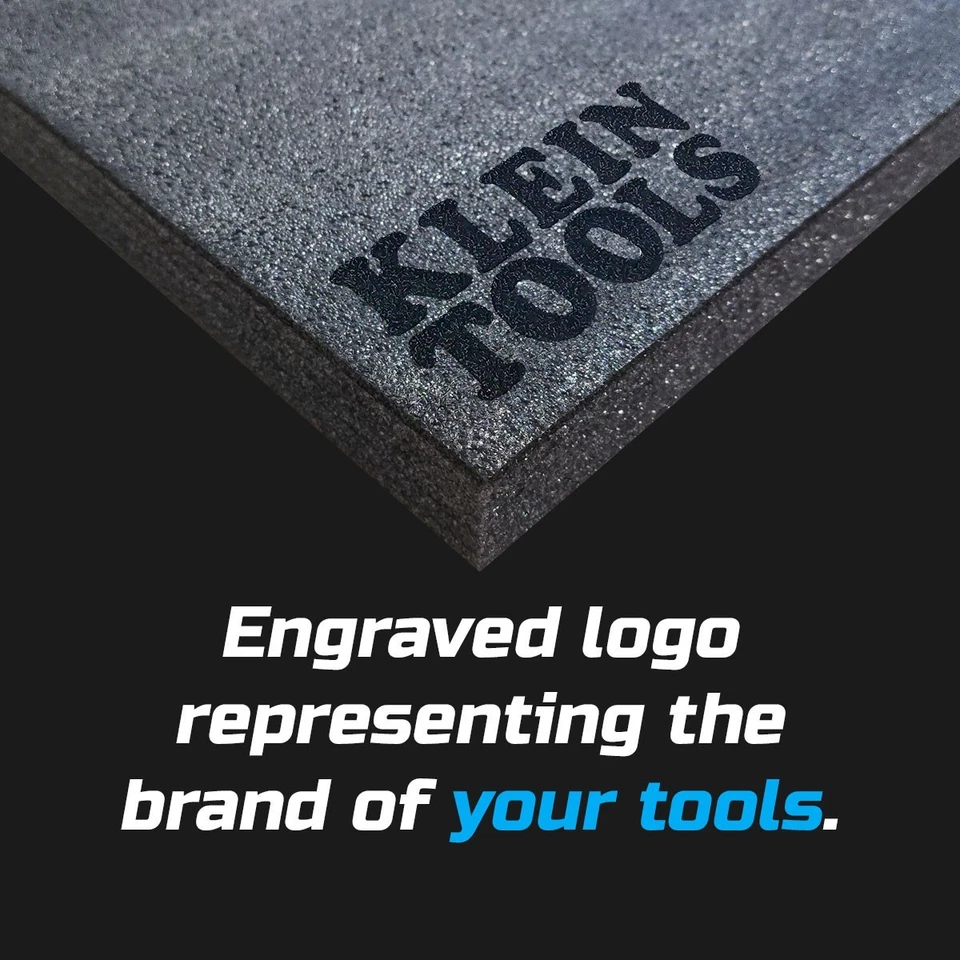 KLEIN TOOLS dark shadow foam tool tray insert storage organizer toolbox kit set - Image 3 of 4