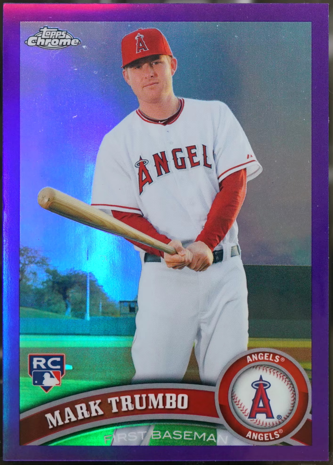 2011 Topps Chrome #178 Mark Trumbo Purple Refractors /499 Baseball NM