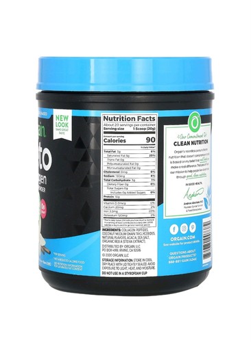 Keto Collagen Protein Powder, Vanilla Bean, 14.1 oz (400 g) - Picture 2 of 2