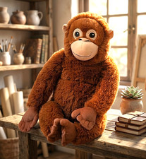 Punch Orangutan Djungeskog Brown Ikea Plush 26in Punch Monkey Plush