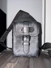 Borsa uomo Louis Vuitton Saumur Monogram originale usata dalla Germania