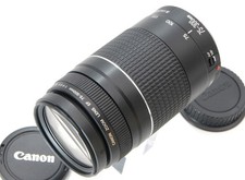 Canon EF 75-300mm f/4-5.6 III AF Telephoto Zoom Lens Near Mint From Japan