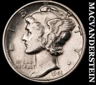 1941-D Silver Mercury Dime - Scarce  High Grade  Lustrous  No Reserve  #K4347