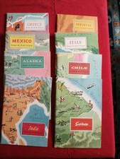 AMERICAN GEOGRAPHICAL SOCIETY AROUND THE WORLD PROGRAM 8 Books 1 Slipcase Boxes