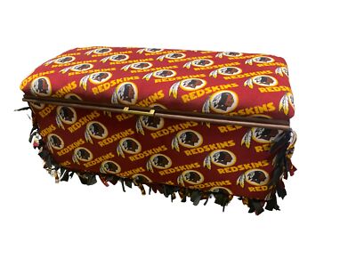 Washington Redskins NFL Custom Design Storage Ottoman Bench Red