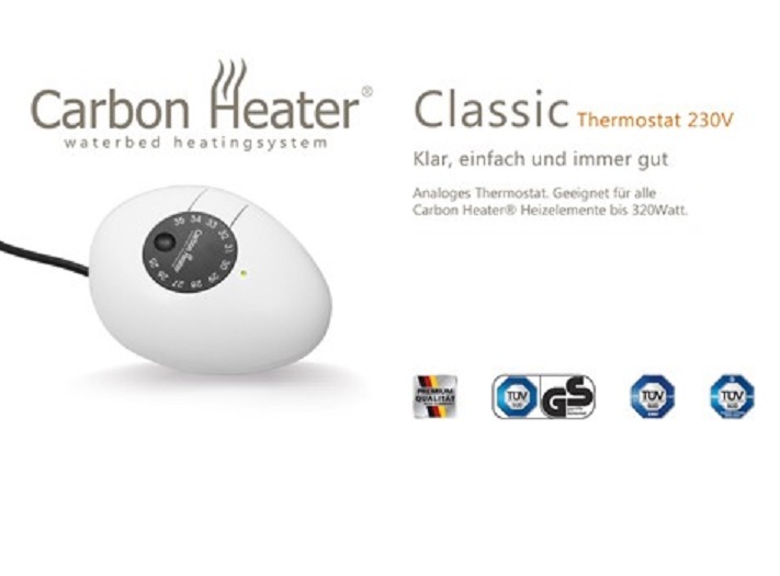 Wasserbett Heizung Carbon Heater IQ Digital 240W Energiespar Wasserbettheizung
