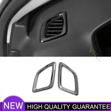 Instrument L&R Air Outlet Vent Trim 2* For Honda Accord 2018-2022 Black Titanium